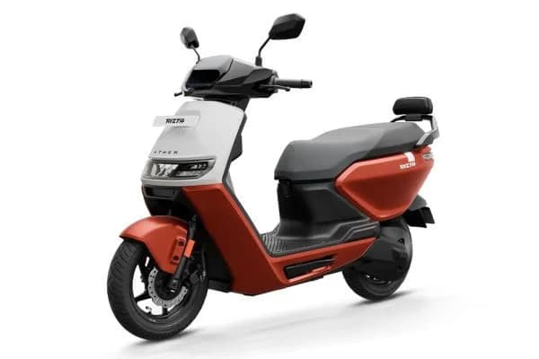 Ather Rizta S 2.9 kWh electric scooter exterior, front three-quarter view.