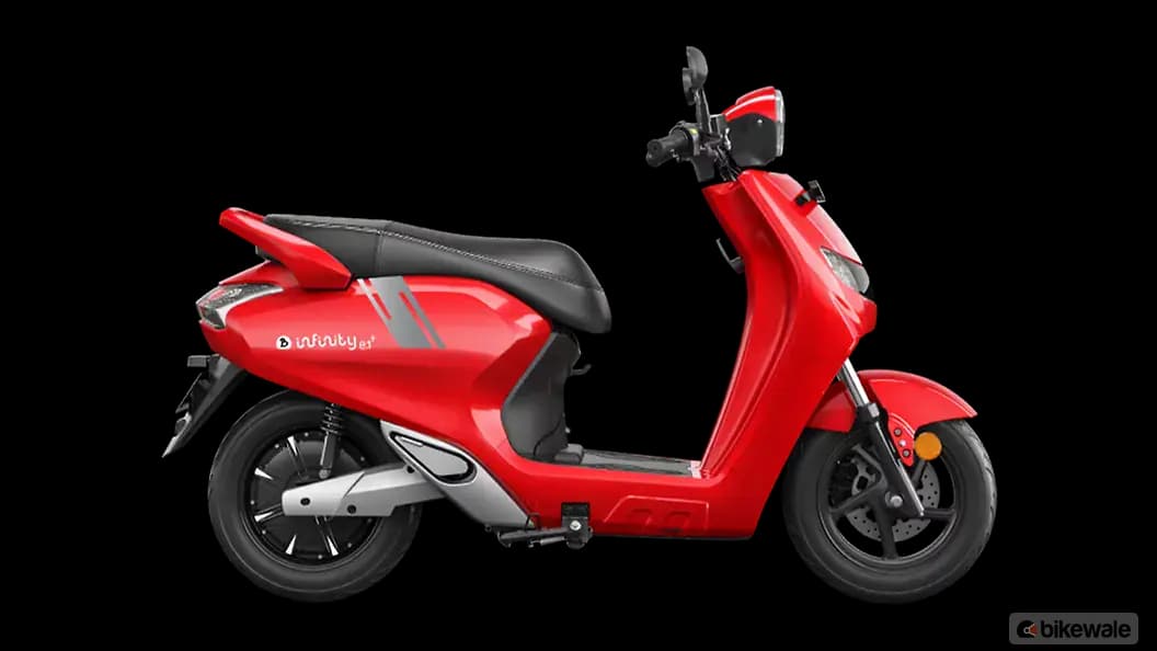 Bounce Infinity E1 Plus electric scooter exterior, right side view.