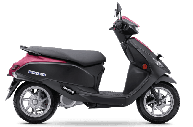 Suzuki e-Access Standard electric scooter exterior, side profile view.