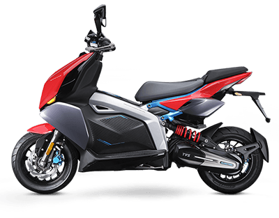 TVS X Standard electric scooter exterior, side profile view.