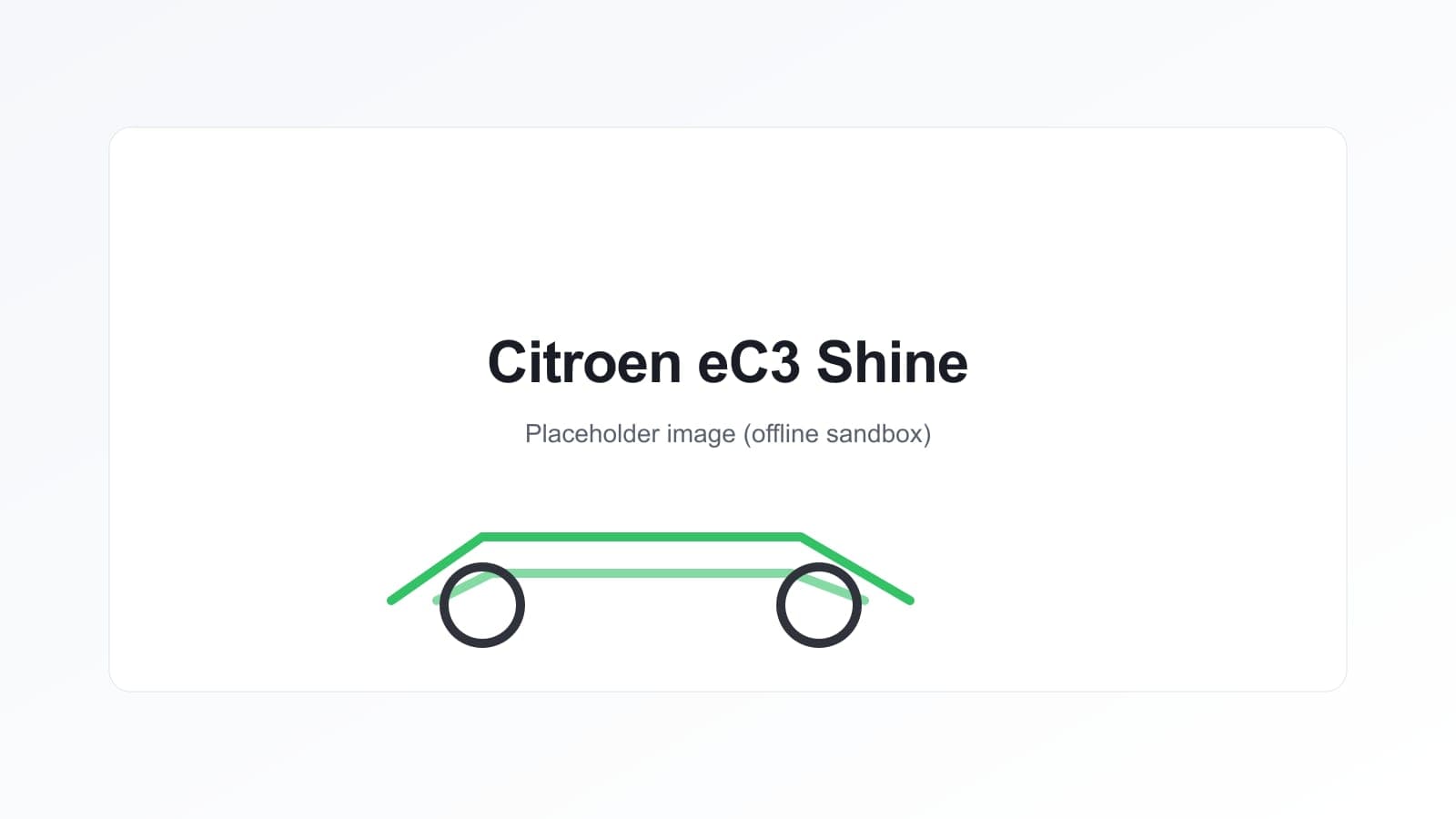 Citroen eC3 Shine electric hatchback exterior, front three-quarter view.