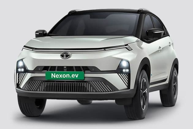 Tata Nexon EV Creative Plus MR 30 kWh electric SUV exterior, front three-quarter view.